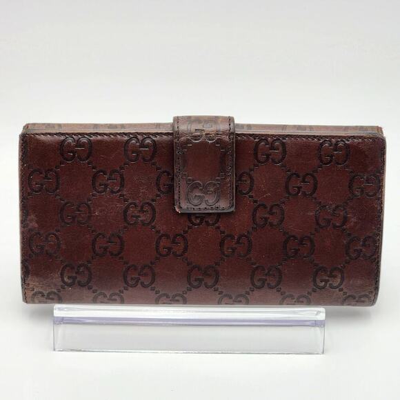 GUCCI Guccissima Margaux Calfskin Continental Flap Wallet - Picture 16 of 16